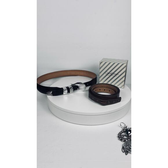 CR Navajo American Sterling Silver Ranger Belt Buckle Gilbert Ortega Galleries - Picture 13 of 13